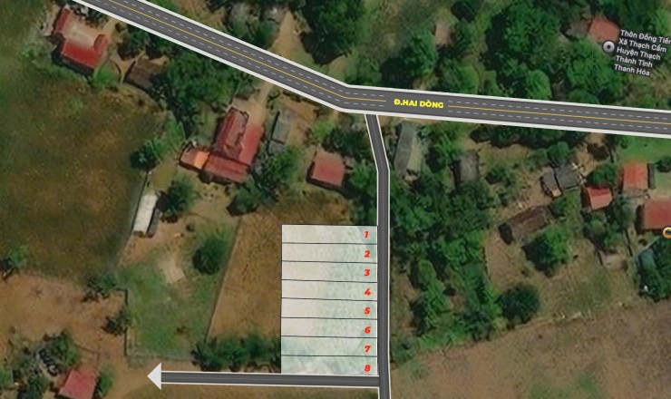 Bán lô đất 125m2 thổ cư Giá 210tr tại Thạch Thành - Thanh Hóa